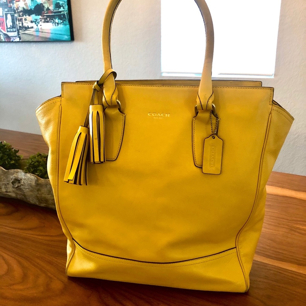 Beautiful leather Coach handbag!